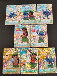リロスティ リロ スティッチ Happiness Appeal! カード まとめ ハピネスアピール マジカルシャイニーキー リロ ハワイアンフラワー チューブトップ ハワイアンフラワー スカート パンプス 8枚 MC9-25 N サムネイル 1