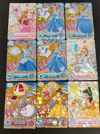 ディズニーマジカルダンス ディズニー マジカルダンスオンステージ カード まとめ アクセサリー トップス ボトムス シューズ セットアップ オーロラローズ ヘアオーナメント フォーチュンパピヨン ドレストップス 9枚 バンダイ サムネイル 1