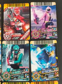 仮面ライダーバトル ガンバライジング カード まとめ レンジャー イエローバスター パワードカスタム レッドバスター パワードカスタム ゴーカイピンク ゴーカイブルー ゴールドモード ゴーカイグリーン ゴーカイブルー 9枚 サムネイル 2