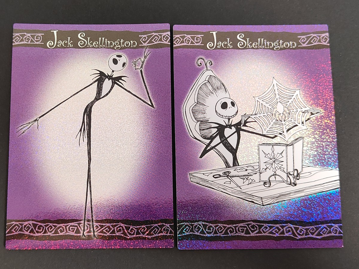 ナイトメアビフォアクリスマス Tim Burton's The Nightmare Before Christmas カード まとめ ホログラム ジャック スケリントン 2枚 01 05 アマダ コレクション
