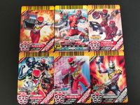 獣電戦隊 キョウリュウジャー まとめ レンジャー キョウリュウレッド アームド ガン トッキュウ1号 キョウリュウレッド キョウリュウレッド アームド オン キョウリュウシルバー 6枚 GB.P-034 EXP-002 バンダイ サムネイル 1
