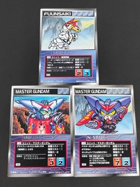 Super Robot Wars Scramble Gather 3 Cards Lot Master Gundam Japanese Game