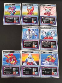Super Robot Wars SRW-F Getter Robo 9 Cards Lot 1st Ed Japanese Anime