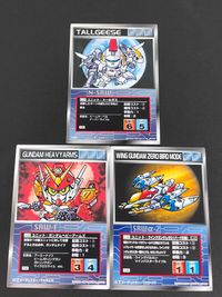 Super Robot Wars Scramble Gather 3 Cards Lot Gundam Wing Japanese Game