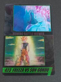 Dragon Ball Z Moving Battle Viewer Card #423 Freeza vs Son Goku Japanese Anime