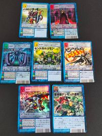 Digimon Card Game 7 Cards Lot Japanese Anime BerialVamdemon LadyDevimon
