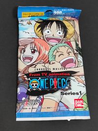 Carddass Masters One Piece Series 1 Card Pack Luffy Japanese Anime DAMAGED