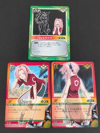 ナルトカードゲーム NARUTO カードゲーム カード まとめ 作戦 忍者 内なるサクラ 春野サクラ 3枚 作-15 忍-189 忍-69 バンダイ TCG