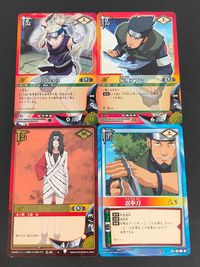ナルト NARUTO カードゲーム カード まとめ 忍者 術 山中いの 猿飛アスマ 夕日紅 忍拳刀 4枚 忍-SS 忍-194 忍-38 術-191 バンダイ TCG