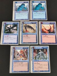 モンコレ モンスターコレクション カード まとめ ユニット デーモン 深き者どもの王 嵐の魔神パズス 黒い翼の天使 レッドホーン ゴモリー 夢魔の女王リリス 7枚 富士見書房 TCG