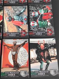仮面ライダー THE MASKED RIDER Cubi-Card Collection キュービーカードコレクション カード まとめ 仮面ライダー新1号 仮面ライダー新2号 仮面ライダー新1号 新2号 蜘蛛男 蝙蝠男 9枚 食玩 サムネイル 5