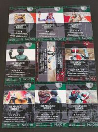 仮面ライダー THE MASKED RIDER Cubi-Card Collection キュービーカードコレクション カード まとめ キャラクター コブラ男 蜂女 死神カメレオン サボテグロン 仮面ライダー2号 ドクダリアン サムネイル 6