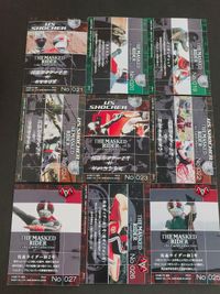仮面ライダー THE MASKED RIDER Cubi-Card Collection キュービーカードコレクション カード まとめ 仮面ライダー1号 ポーズ サイクロン号 仮面ライダー2号 ポーズ 仮面ライダー新1号 9枚 サムネイル 6