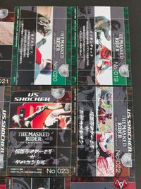 仮面ライダー THE MASKED RIDER Cubi-Card Collection キュービーカードコレクション カード まとめ 仮面ライダー1号 ポーズ サイクロン号 仮面ライダー2号 ポーズ 仮面ライダー新1号 9枚 サムネイル 7