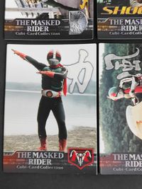 仮面ライダー THE MASKED RIDER Cubi-Card Collection キュービーカードコレクション カード まとめ 仮面ライダー1号 ポーズ サイクロン号 仮面ライダー2号 ポーズ 仮面ライダー新1号 9枚 サムネイル 4
