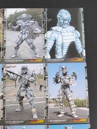 仮面ライダー555(ファイズ) カード まとめ キャラクター クラブオルフェノク フリルドリザードオルフェノク スロースオルフェノク ライオトルーパー コーラルオルフェノク バットオルフェノク アークオルフェノク 9枚 156 サムネイル 2