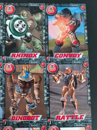 ビーストウォーズ 超生命体トランスフォーマー カード まとめ キャラクター チータス ライノックス コンボイ タイガトロン ダイノボット ラットル ハウリンガー ホワイトクロー エアラザー 9枚 003 002 001 006 サムネイル 2