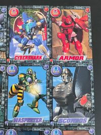 ビーストウォーズ 超生命体トランスフォーマー カード まとめ キャラクター メガトロン サイバーシャーク アルマー タランス クスピーター スコルポス シャドーパンサー ブラックウィドー テラザウラー 9枚 013 011 010 サムネイル 2