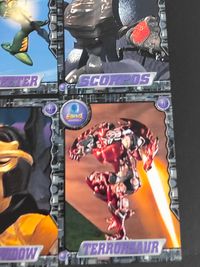 ビーストウォーズ 超生命体トランスフォーマー カード まとめ キャラクター メガトロン サイバーシャーク アルマー タランス クスピーター スコルポス シャドーパンサー ブラックウィドー テラザウラー 9枚 013 011 010 サムネイル 5