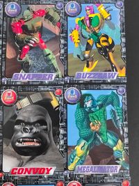 ビーストウォーズ 超生命体トランスフォーマー カード まとめ キャラクター クワガイガー スナッパー バズソー チータス コンボイ メガリゲーター メガトロン ダイノボット ラットル 9枚 023 022 021 027 025 サムネイル 2