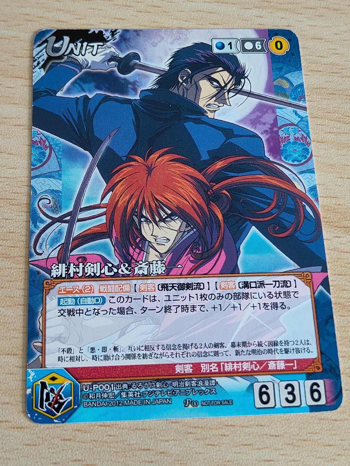 クルセイド サンライズクルセイド るろうに剣心 緋村剣心&斎藤一 P00 P プロモ