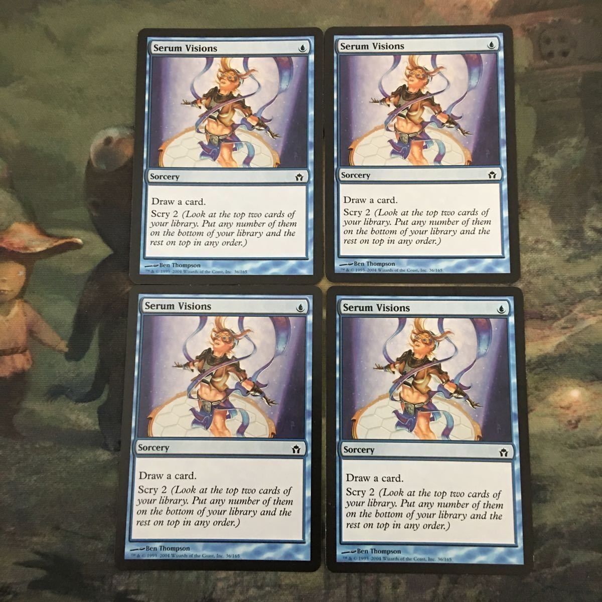 MTG マジックザギャザリング カード まとめ 5DN 血清の幻視/Serum Visions 4枚セット 89
