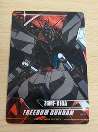 ガンダムseed カードダス CH-1 キラ・ヤマト MS-21[コンディションフィルム ZGMF-K10Aカード]：フリーダムガンダム サムネイル 6