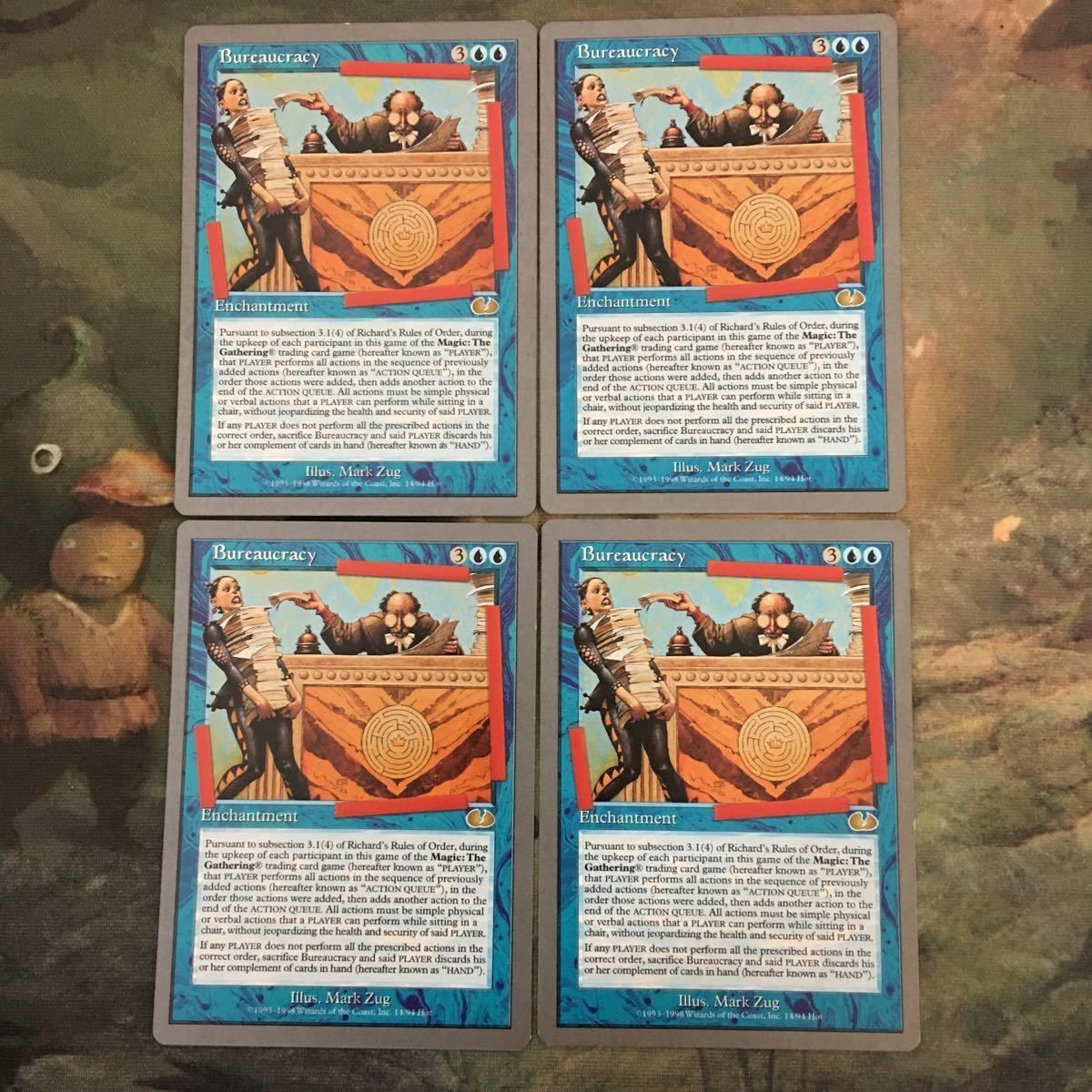 MTG マジックザギャザリング カード まとめ UGL お役所仕事/Bureaucracy 4枚セット 19