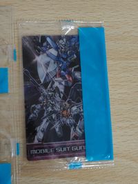 ガンダムoo ダブルオー 00 ダブルオーガンダム 未開封 森永 クリアカード カード ウエハース 1 / 2 機動戦士ガンダム00 ダブルオー ウエハースカード キービジュアル ティエリア ロックオン サムネイル 3