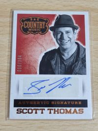 2014 Panini Country Music Card Autograph auto - Scott Thomas サムネイル 2