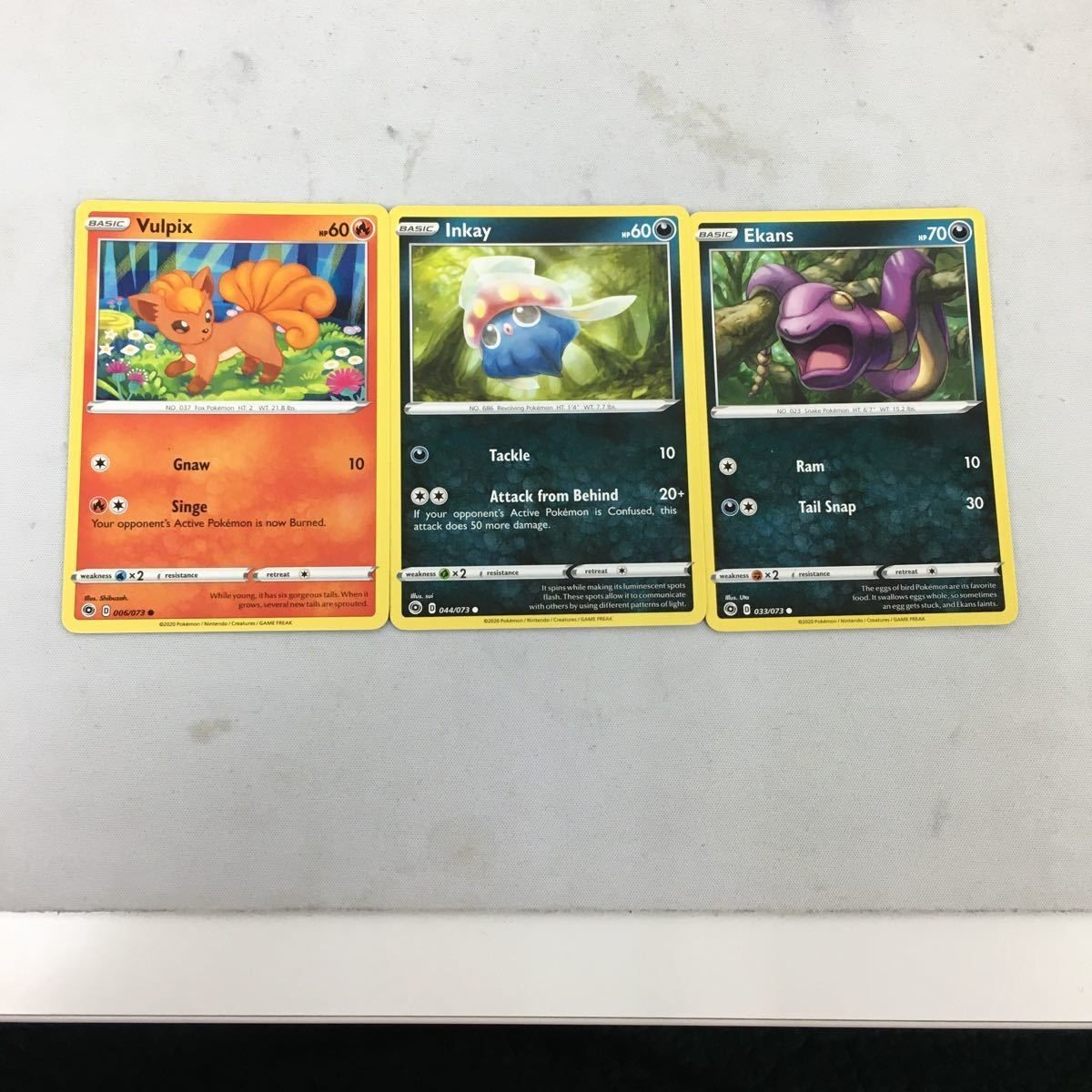 ポケモンカード 旧裏面 海外 英語版 3枚 マーイーカ ロコン マーボ 27