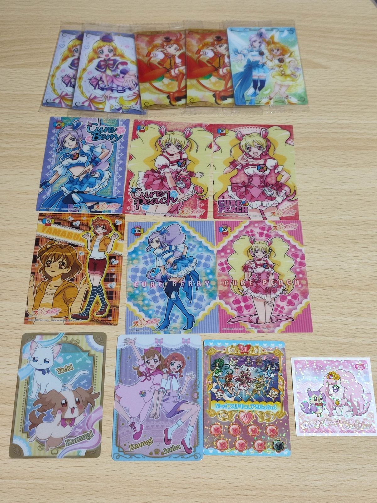 trks4 フレッシュ プリキュア YES キュアピーチ エンスカイ クリアカード 丸正 シャイニングクリアカード シール