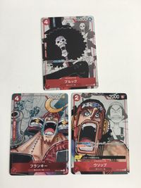ワンピ ONE PIECE カードゲーム ST01 プロモ カード まとめ キャラクター ブルック フランキー ウソップ 3枚 OP01-022 ST01-010 ST01-002 バンダイ TCG サムネイル 1