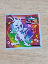 Pokemon Mewtwo Seal Sticker Topps No.150 Vintage