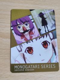 Monogatari Series Promo Card MOVIC Japanese