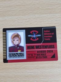 Heine Westenfluss ID Card Gundam SEED Anime