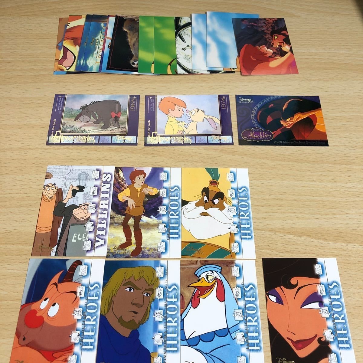 カード ライオンキング skybox ディズニー upper deck まとめ アラジン プーさん