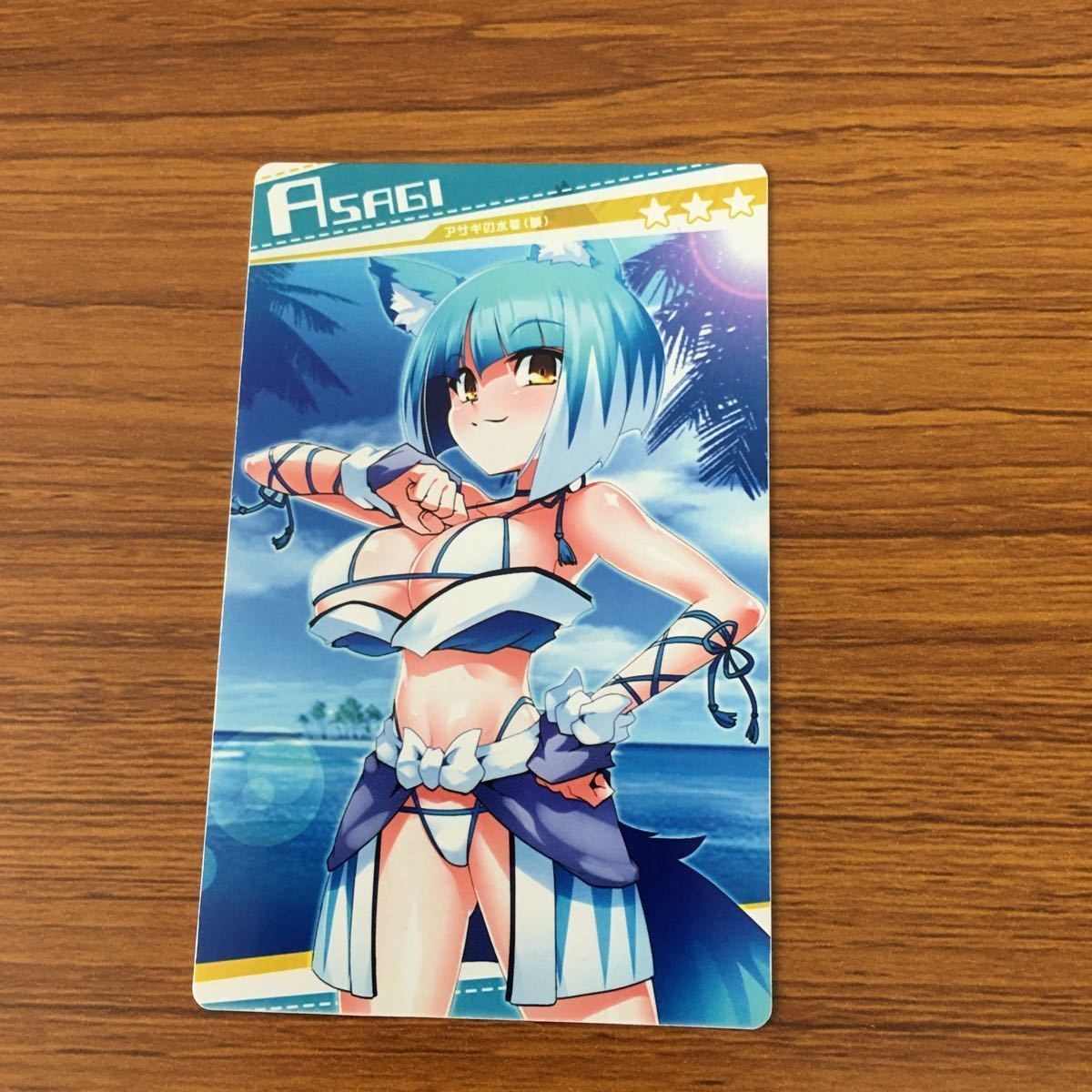 Bomber Girl Arcade Card Asagi Swimsuit Japanese