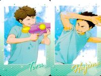 カード ハイキュー まとめ プラスチック 岩泉 一 及川 徹 TORU HAJIME はじめ とおる サムネイル 1