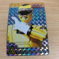 カード 『カーレンジャー』1996年 袋引きカード 激走戦隊カーレンジャー SEIKA NOTE イエローレーサー 志乃原菜摘