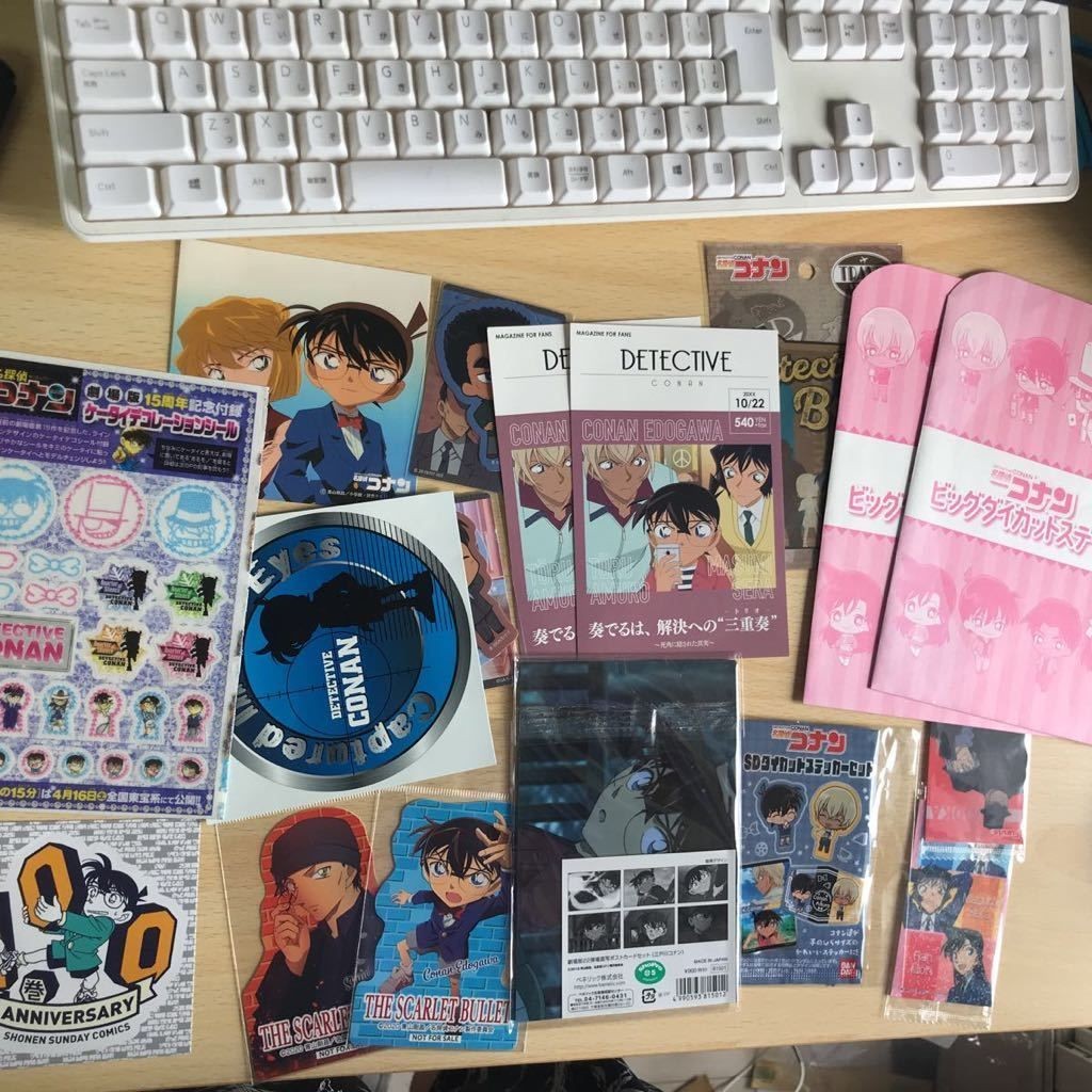 コナン ポストカード カード シール ステッカー ケータイデコレーション グッズ アニメ まとめ 他 非売品 p983 o22-1 0822