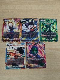 Fusion World Leader Card Set Dragon Ball Android 18 Piccolo Goku