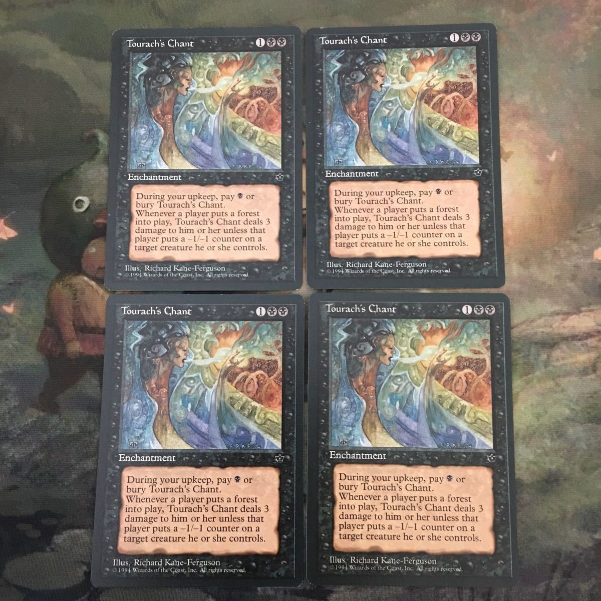 MTG マジックザギャザリング カード まとめ FEM Tourach's Chant 4枚セット 80