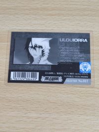 Ulquiorra Laminate Card Bleach Rare Vintage Japanese サムネイル 2