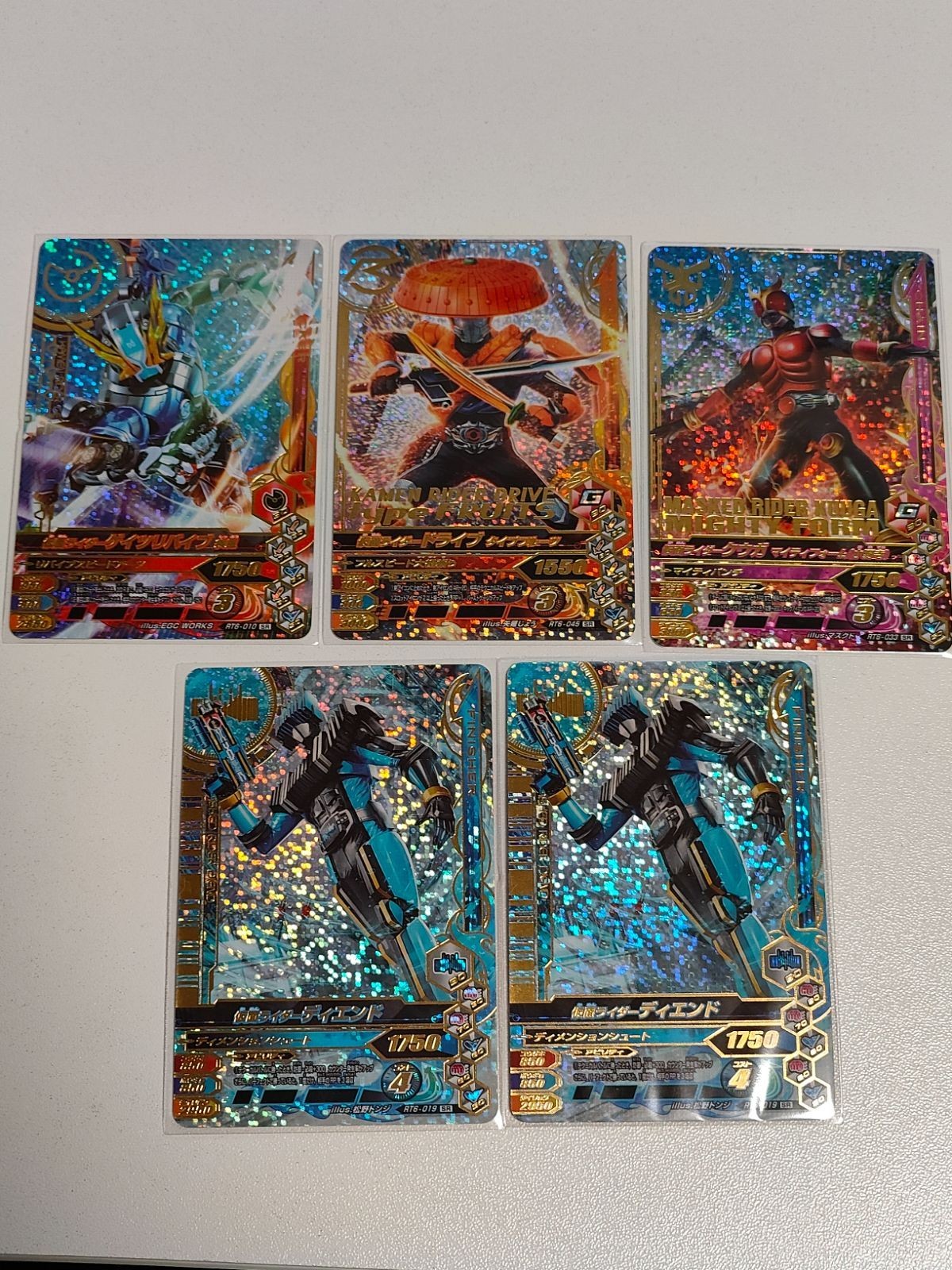 ガンバライジング ドライブ タイプフルーツ SR RT6-045 RT6-010 ゲイツリバイブ RT6-033 クウガ SR ディエンド RT6-019
