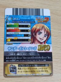 One Piece Nami Berry Match IC SR Thunderbolt Tempo Card サムネイル 2