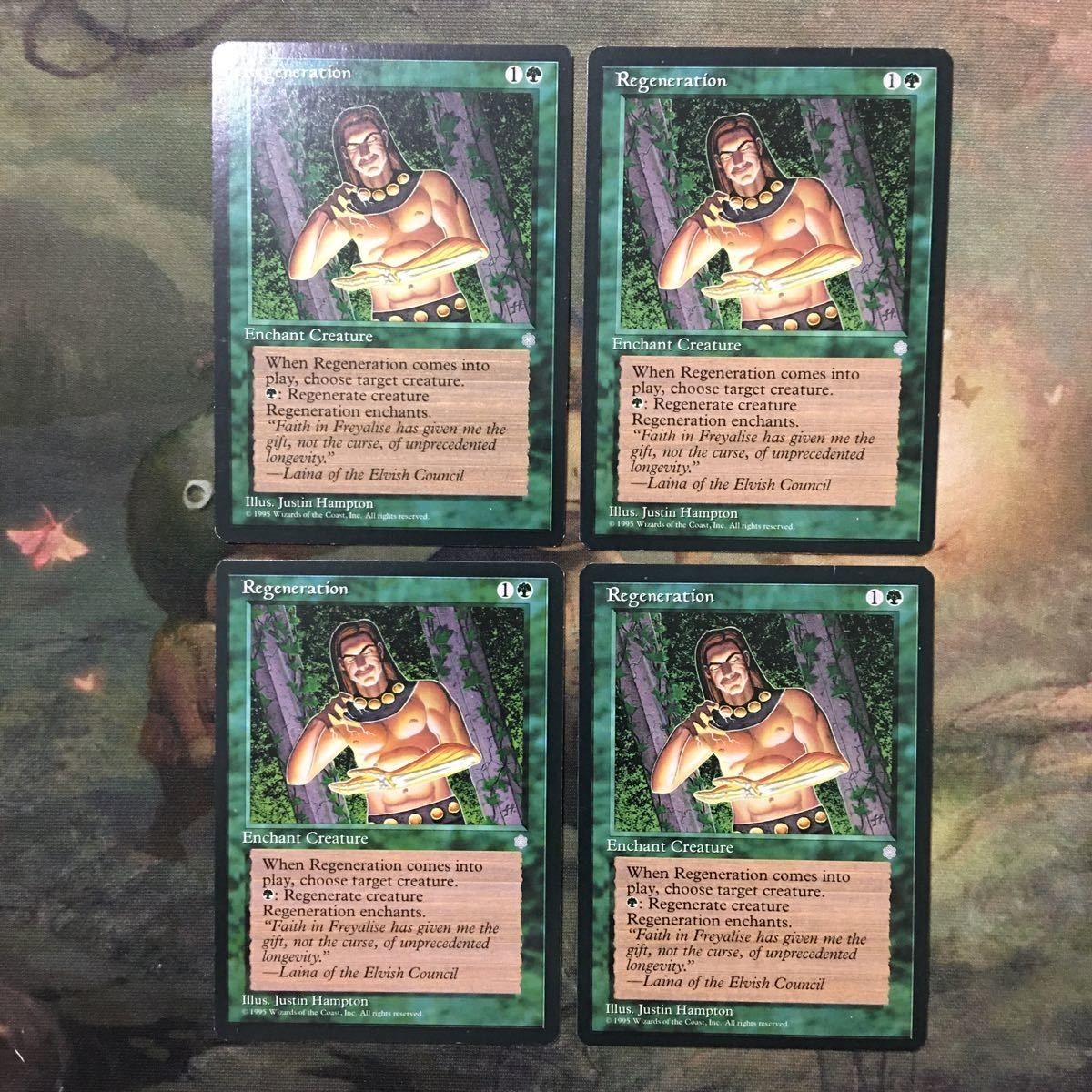 MTG マジックザギャザリング カード まとめ ICE 再生 /Regeneration 4枚セット 80