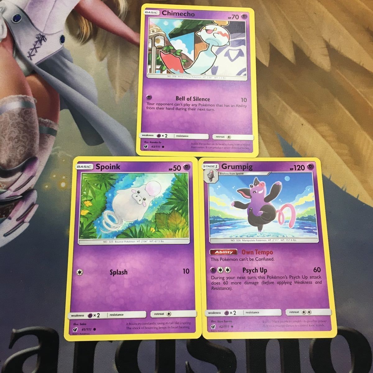ポケモンカード 旧裏面 英語 海外版 3枚 チリーン バネブー ブーピッグ 44