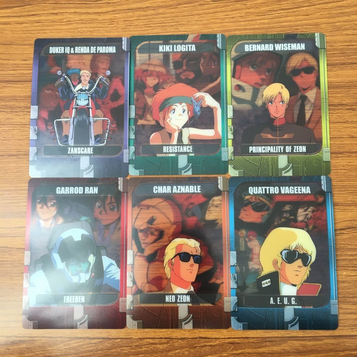 Clear Card Gundam Char Aznable Garrod Ran TCG Lot