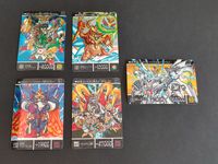 aca317【全て未<!-利用不可文字-!>がし】SDガンダム カードダス 308 マスターガンダム 300 デスペリオル三魔 268 キングオブハート 269 暴竜神 290 黄金神話 ゴールドサーガ Wキラ シャッフルの勇者 サムネイル 1